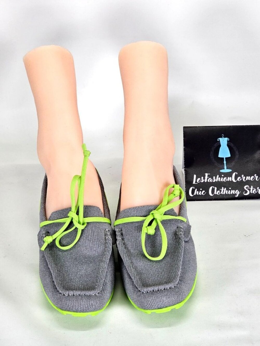VIVAIA Women's Gray Green Square-Toe Jackie Slip On Driver Loafers Sz 5.5 148 - Picture 11 of 16